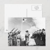 WOII groet aan gesneuvelde soldaten Briefkaart (Voorkant / Achterkant)