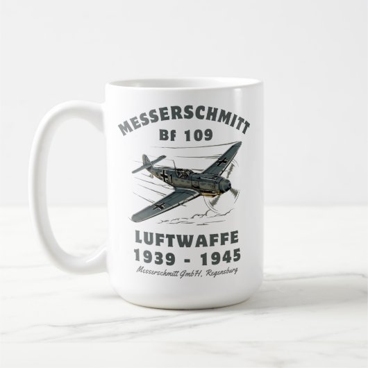 WOII Messerschmitt Bf 109 Luftwaffe Koffiemok (Links)