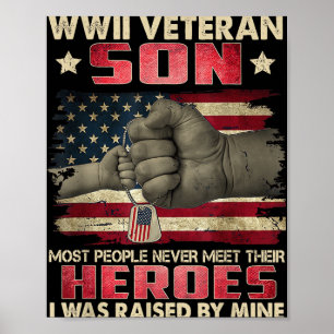 WOII Veteran Son Ik werd opgevoed door mijn held F Poster