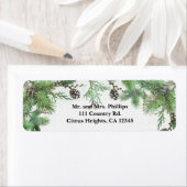 Wojewieg en pijnboom: Winterland Etiket (Insitu)