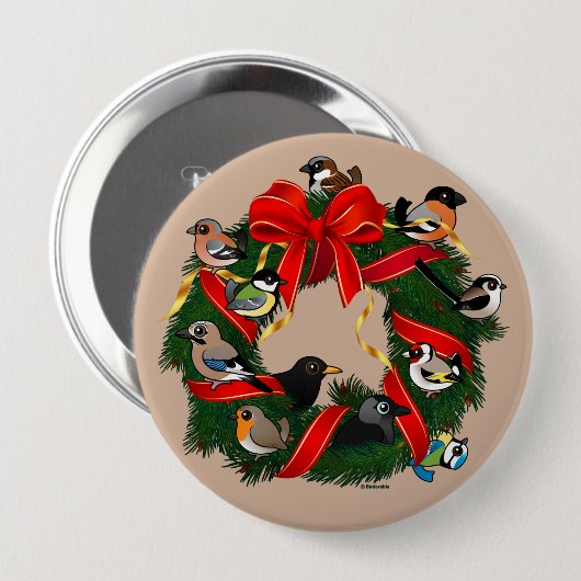 Wojewodstaartschild Ronde Button 4,0 Cm (Voorkant /achterkant)