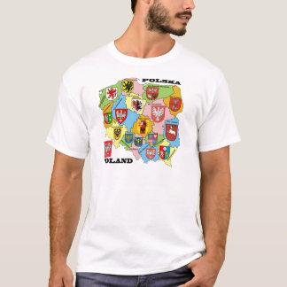 Wojewodztwa Polski_mapa T-shirt