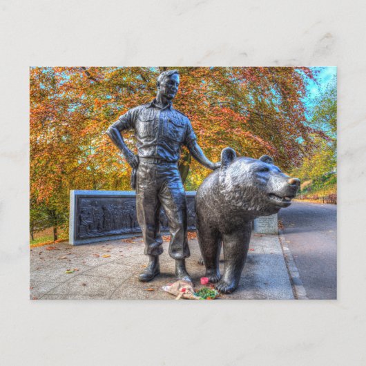 Wojtek The Soldier Beer Memorial Edinburgh Briefkaart (Voorkant)