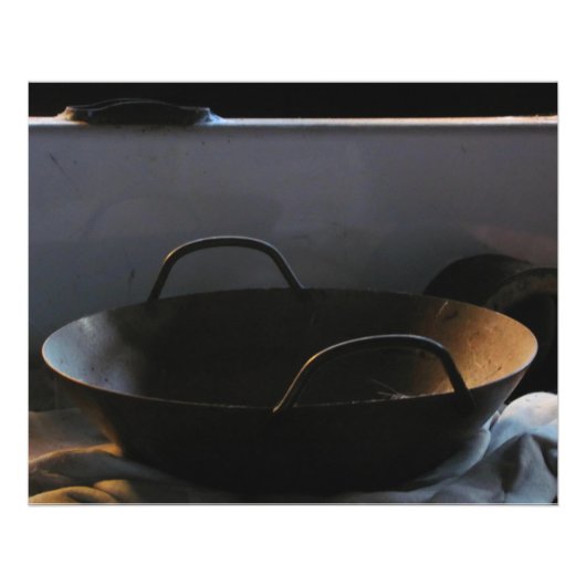 Wok in de wagen. foto afdruk (Voorkant)