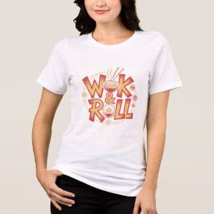 Wok & Roll Dim Sum Aziatisch Eetcafé Vintage Retro Tri-Blend Shirt