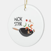 Wok Star Keramisch Ornament (Links)