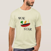 Wok Star Veggie Chef Funny T-shirt (Voorkant)
