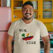 Wok Star Veggie Chef Funny T-shirt