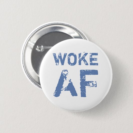 Woke AF Progressief Politiek Ronde Button 5,7 Cm (Voorkant /achterkant)