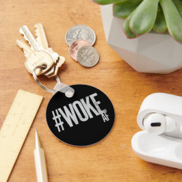 WOKE AF Verdrietig Hashtag Type Justice Sleutelhanger