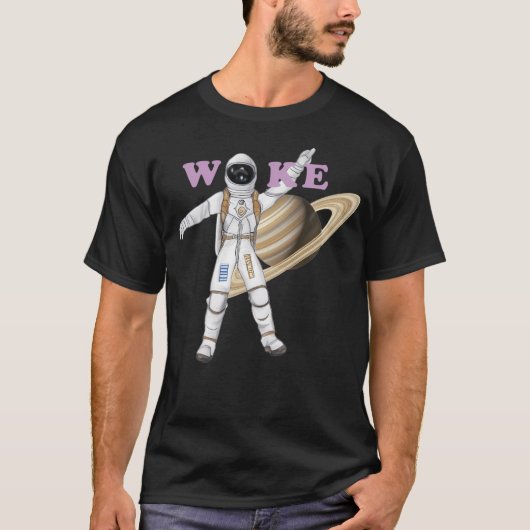 Woke astronaut t-shirt (Voorkant)