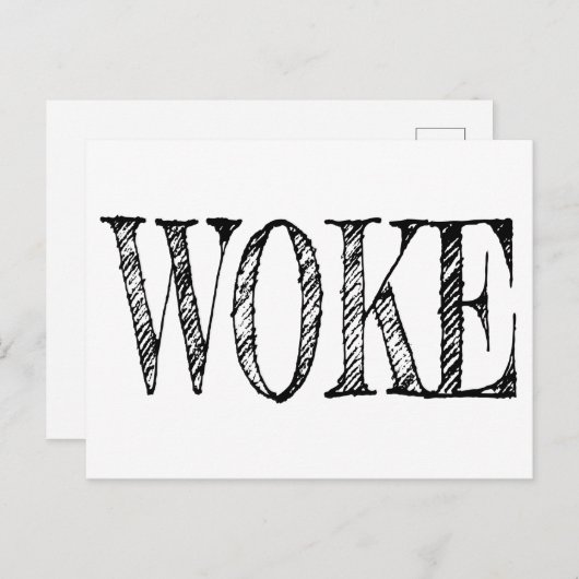 WOKE BRIEFKAART (Voorkant / Achterkant)
