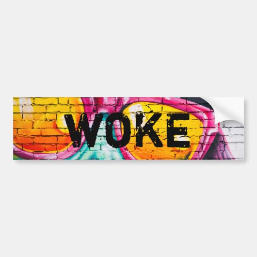 Woke Bumpersticker (Voorkant)