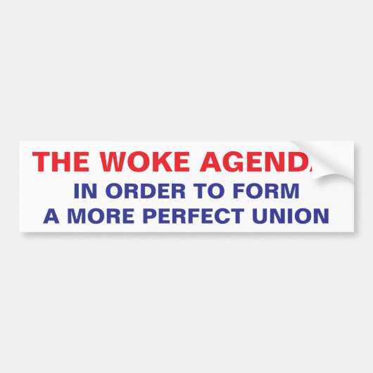 WOKE BUMPERSTICKER (Voorkant)