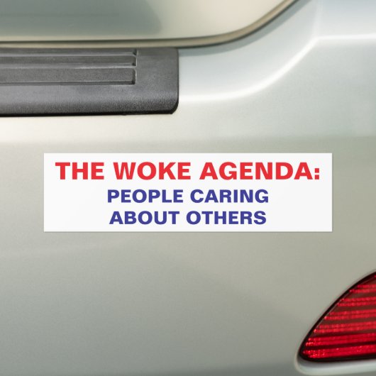 WOKE BUMPERSTICKER (Op auto)