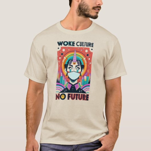 Woke Cultuur Geen Toekomst #1 T-shirt (Voorkant)
