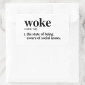 Woke Definition Rechthoekige Sticker (Tas)