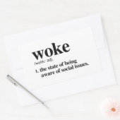 Woke Definition Rechthoekige Sticker (Envelop)