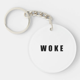"WOKE" (dubbelzijdig) Sleutelhanger