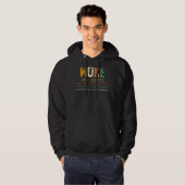 Woke Funny Definition Funny Quote Hoodie (Voorkant volledig)