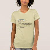 Woke gedefinieerd in crème t-shirt (Voorkant)