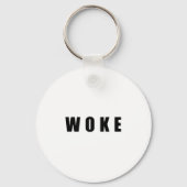 "WOKE" (HELDERE) Button Sleutelhanger (Voorkant)
