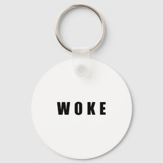 "WOKE" (HELDERE) Button Sleutelhanger