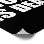 Woke is Dead Funny Sarcastic Slogan Mannen Vrouwen Poster (Hoek)