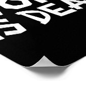 Woke is Dead Funny Slogan Funny Meme Quote voor SA Poster (Hoek)