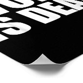 Woke is Dead Funny Slogan Funny Meme Quote voor SA Poster (Hoek)