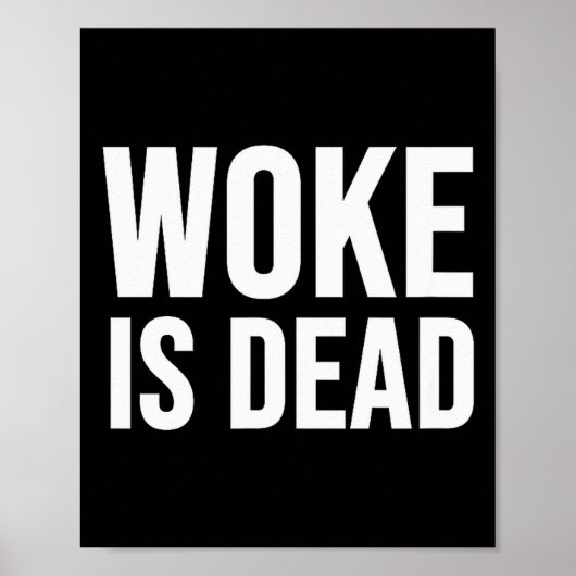 Woke Is Dead Poster (Voorkant)