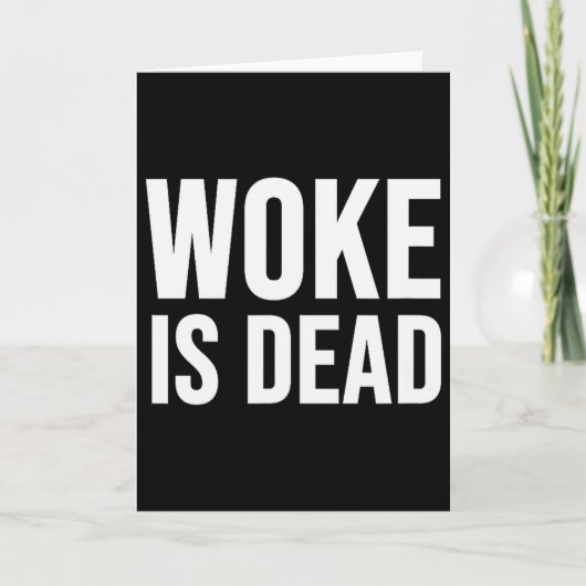 Woke Is Dood Kaart (Voorkant)