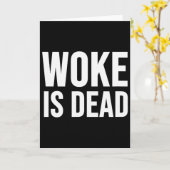 Woke Is Dood Kaart (Gele Bloem)