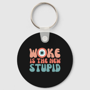 Woke Is Het Nieuwe Stomme Grappige Anti-Woke Conse Sleutelhanger