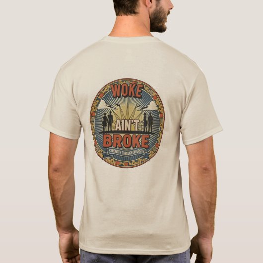 Woke is niet stuk T-shirt (Achterkant)