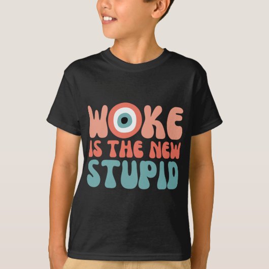 Woke Is The New Stud Funny Anti Woke Conservative T-shirt (Voorkant)