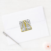 Woke Logic Vierkante Sticker (Envelop)