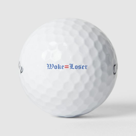 Woke = Loser Golfballen (Voorkant)