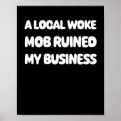 Woke Mob Sticker Poster (Voorkant)
