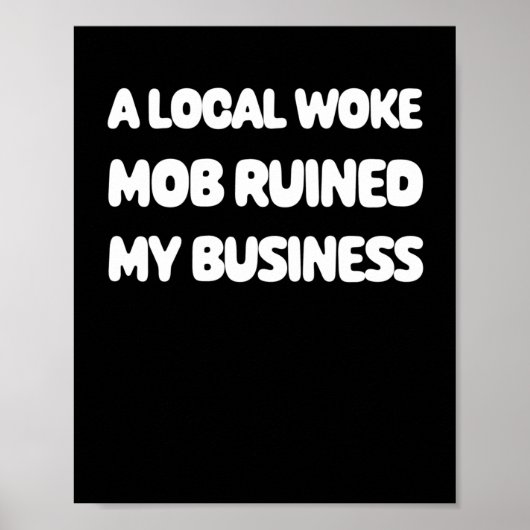 Woke Mob Sticker Poster (Voorkant)