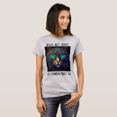 Woke Niet Vreemd Kamala Kat T-shirt (Voorkant volledig)
