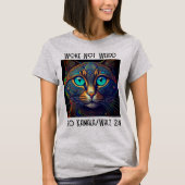 Woke Niet Vreemd Kamala Kat T-shirt (Voorkant)