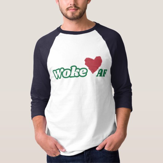 Woke Raglan Vrouwen T T-shirt (Voorkant)