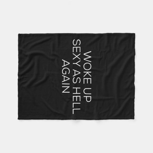 Woke Up Y As Hell Again  Fleece Deken (Voorkant (Horizontaal))