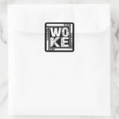 Woke Vierkante Sticker (Tas)