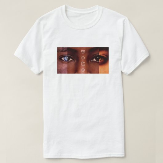 woke.White T-shirt (Design voorkant)