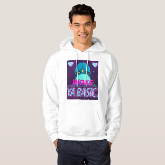 Woke ya basis hoodie (Voorkant volledig)