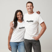 Woke Zwart Typografie T-Shirt (Unisex)