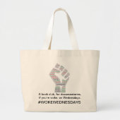#WokeWoensdag Grote Tote Bag (Voorkant)