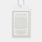 Wol breien bedrijf alpaca logo wolverzorging info cadeaulabel (Achterkant)